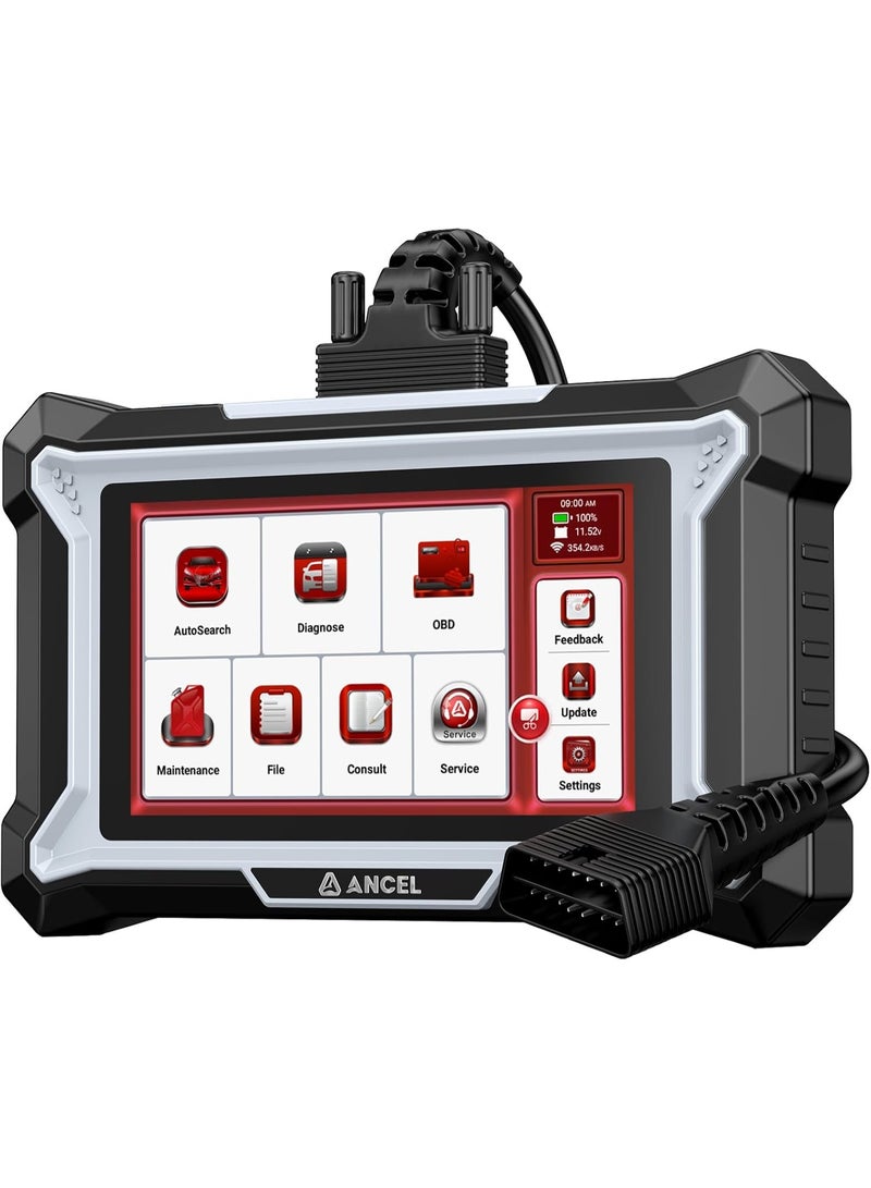 Ancel DS100 OBD2 Scanner - ABS, SRS, Transmission & Check Engine Code Reader with 7 Reset, Oil/Brake/BMS/SAS/ETS Reset, ABS Bleeding, Gear Learning - Image 2