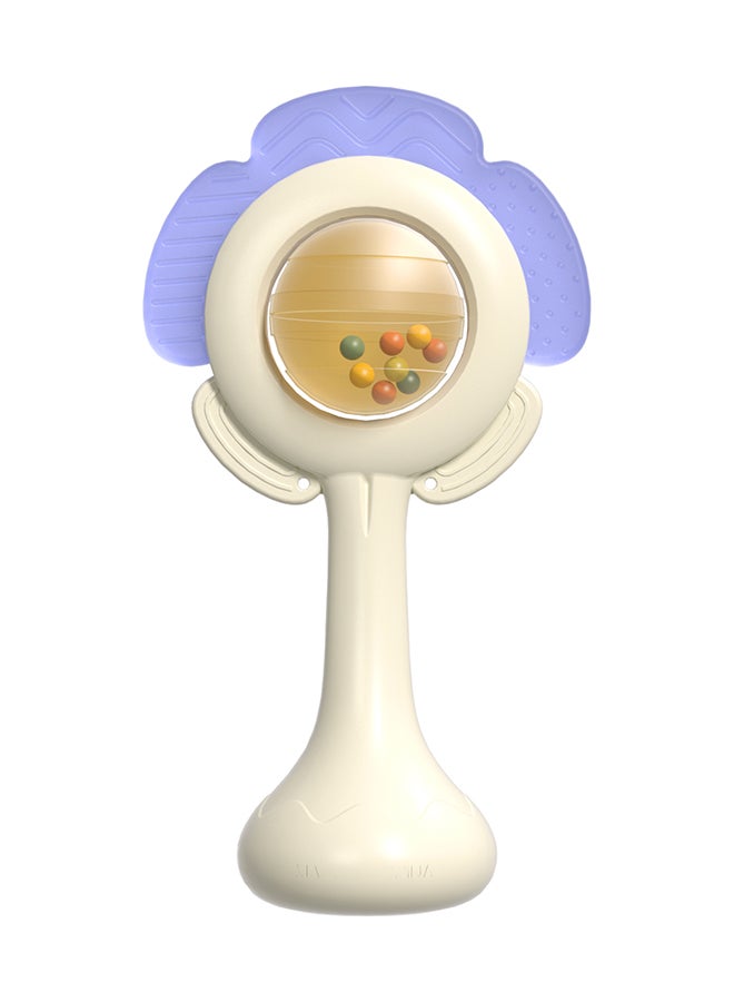 Hola Bee Rolling Rattle & Teether for Babies – 2-in-1 Soothing Teether and Interactive Rattle with Suction Base, Fine Motor Skills, Sensory Play, High Chair Stay-Put Toy - Image 1