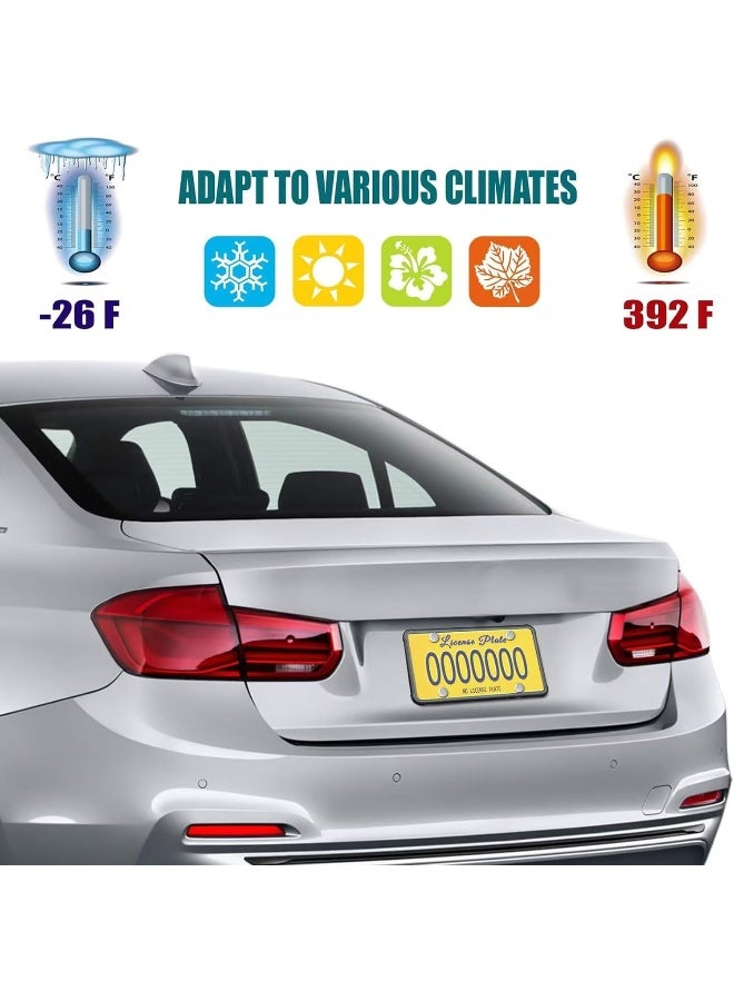 Aootf License Plate Protector-2020 New Flat Clear Novelty Plate Cover with Silicone License Plate Frame for Car Tag - Image 4