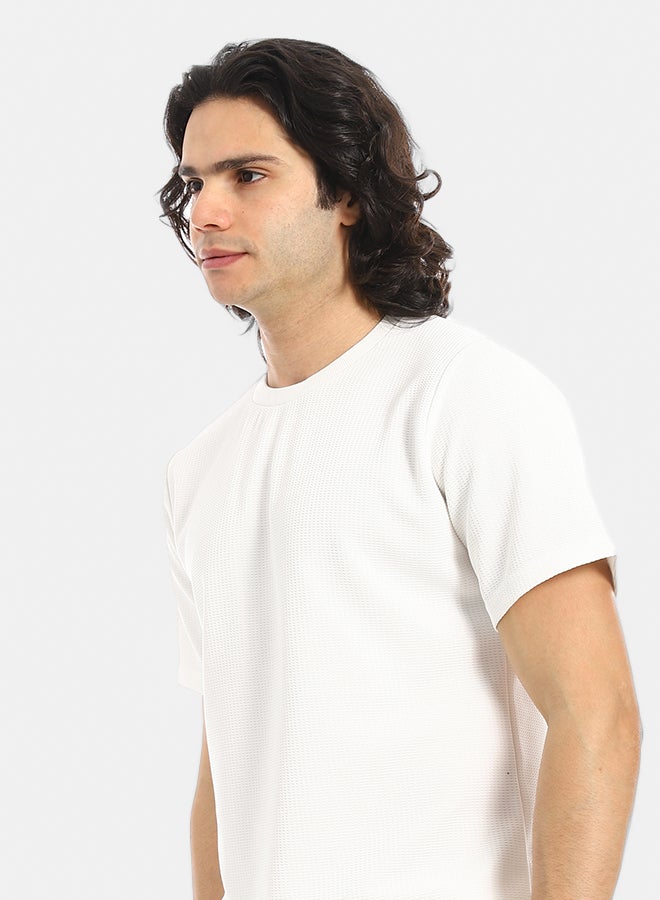 Red Circle Short Sleeves Slip On T-Shirt and Pants Set - Image 4