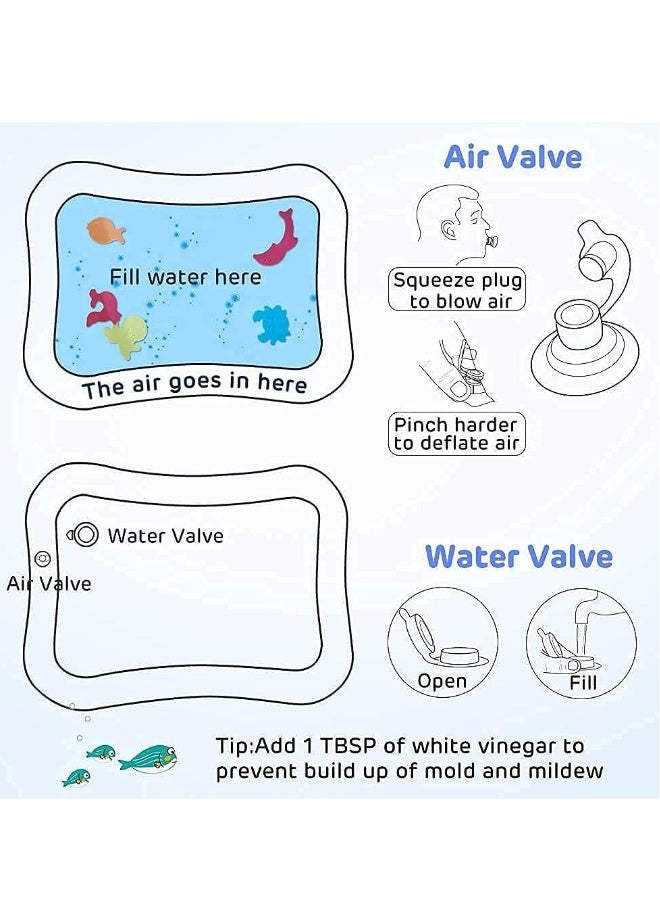 Time Water Mat Infant Toy Indoor Floor Inflatable Newborn Boys and Girls of 3 6 9 12 Months Fun Activity Center Toys Baby Early Development Centers  - Image 4