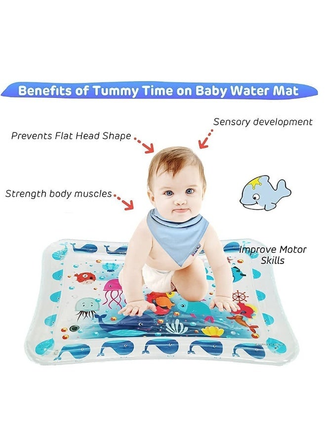 Time Water Mat Infant Toy Indoor Floor Inflatable Newborn Boys and Girls of 3 6 9 12 Months Fun Activity Center Toys Baby Early Development Centers  - Image 2