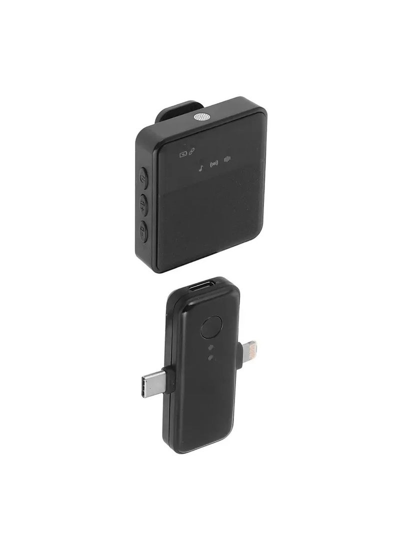 Generic - 3 in 1 Mini Microphone Wireless Lavalier Microphones for iPhone Android and Camera 2.4G Cordless Double Mics with Noise Reduction Video Recording Mic for Interview Vlog YouTube TikTok - Image 1