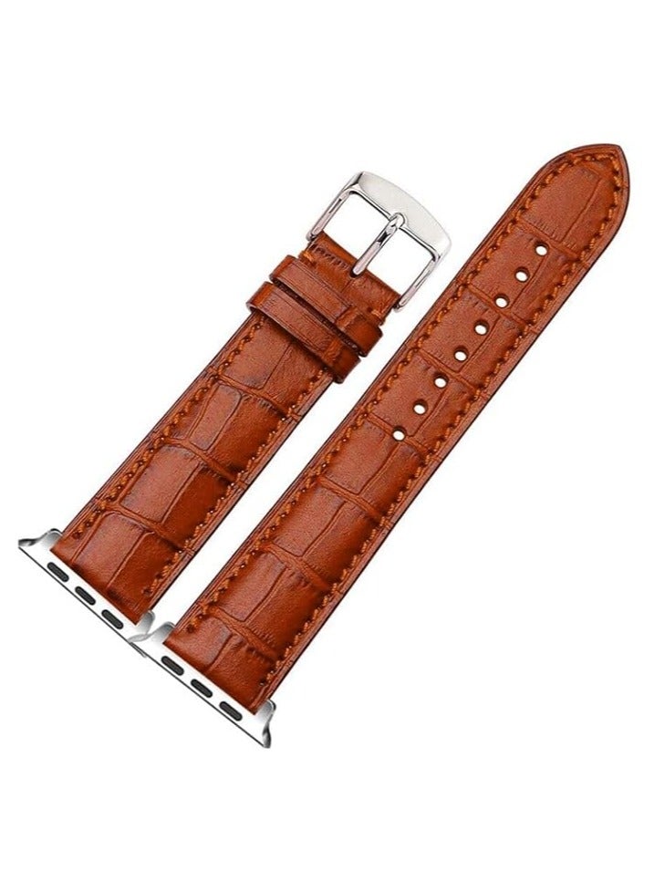 Leather Bands Compatible with Samsung Galaxy Watch Ultra 47mm Band (2024), Top Grain Genuine Leather Replacement Strap for Men Women - Image 1