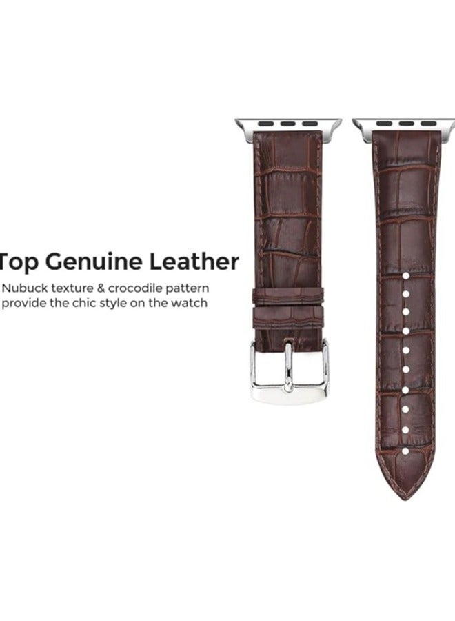 Leather Bands Compatible with Samsung Galaxy Watch Ultra 47mm Band (2024), Top Grain Genuine Leather Replacement Strap for Men Women - Image 3