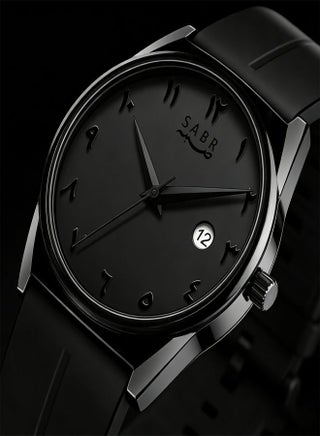 Arabic Watch for Men - Round Quartz Wristwatch with Arabic Numerals, Date Window, Silicone Strap, Magnetic Buckle, 3ATM Water Resistant, Mineral Glass - view 4