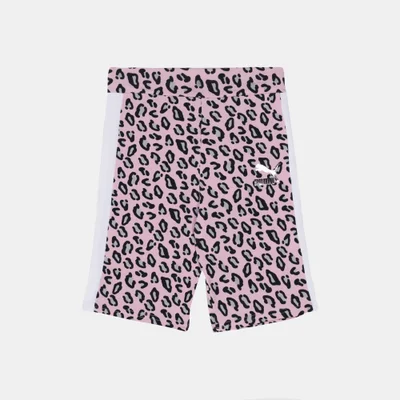 PUMA Kids' Classics Summer Roar Allover Print Bike Shorts