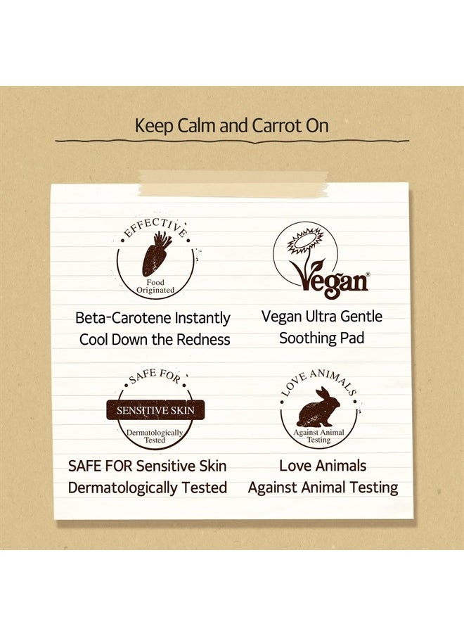SKIN FOOD since 1957 - Carrot Carotene Calming Water Pad 60 Count (8.81 oz) - Image 1