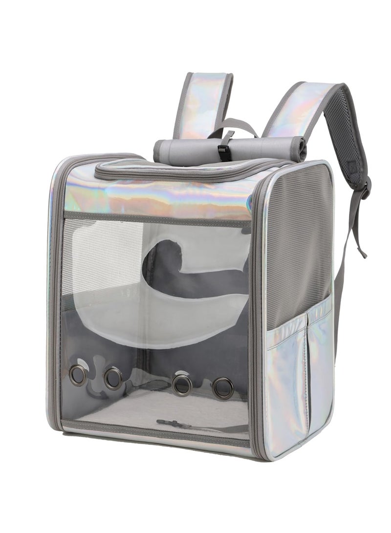 KASTWAVE Cat Backpack Pet Carrier Backpack for Small Cats and Dogs, Dog Carrier Backpack with Inner Safety Leash Can be used for travel - Image 1