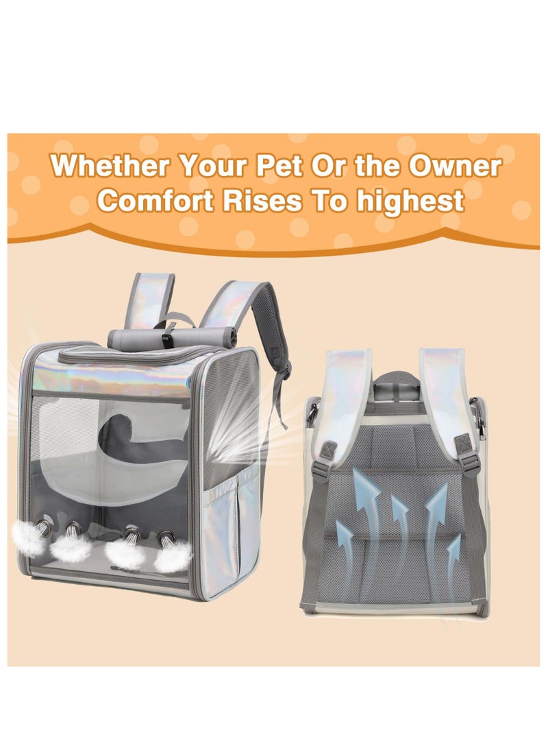 KASTWAVE Cat Backpack Pet Carrier Backpack for Small Cats and Dogs, Dog Carrier Backpack with Inner Safety Leash Can be used for travel - Image 5