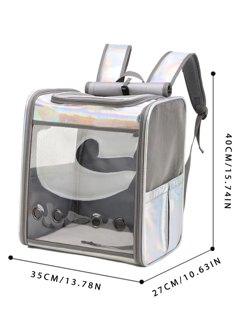 KASTWAVE Cat Backpack Pet Carrier Backpack for Small Cats and Dogs, Dog Carrier Backpack with Inner Safety Leash Can be used for travel - Image 2