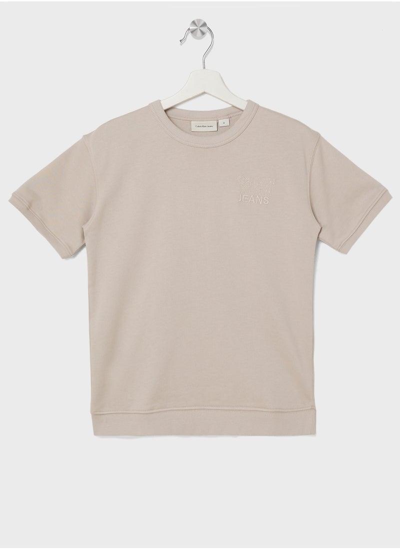 Calvin Klein Jeans Youth Logo T-Shirt & Shorts Set  - Image 2