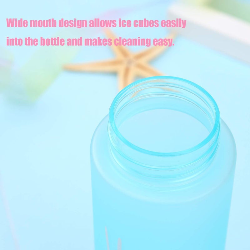 Emopeak 580ML Misting Water Bottle, 20OZ Sports Water Bottle with Spray Mist for Outdoor Hydration, BPA-Free Mist Water Bottle (Frosted Blue, 580ml/20oz) - Image 5