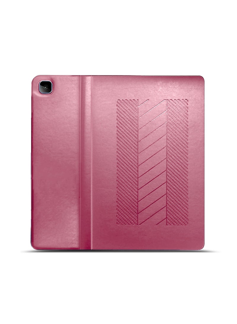 BYTER PU Leather Classic Trifold Stand Flip Case Cover For Honor Pad X8/Honor Pad X8 Lite 2022 Light Pink - Image 4