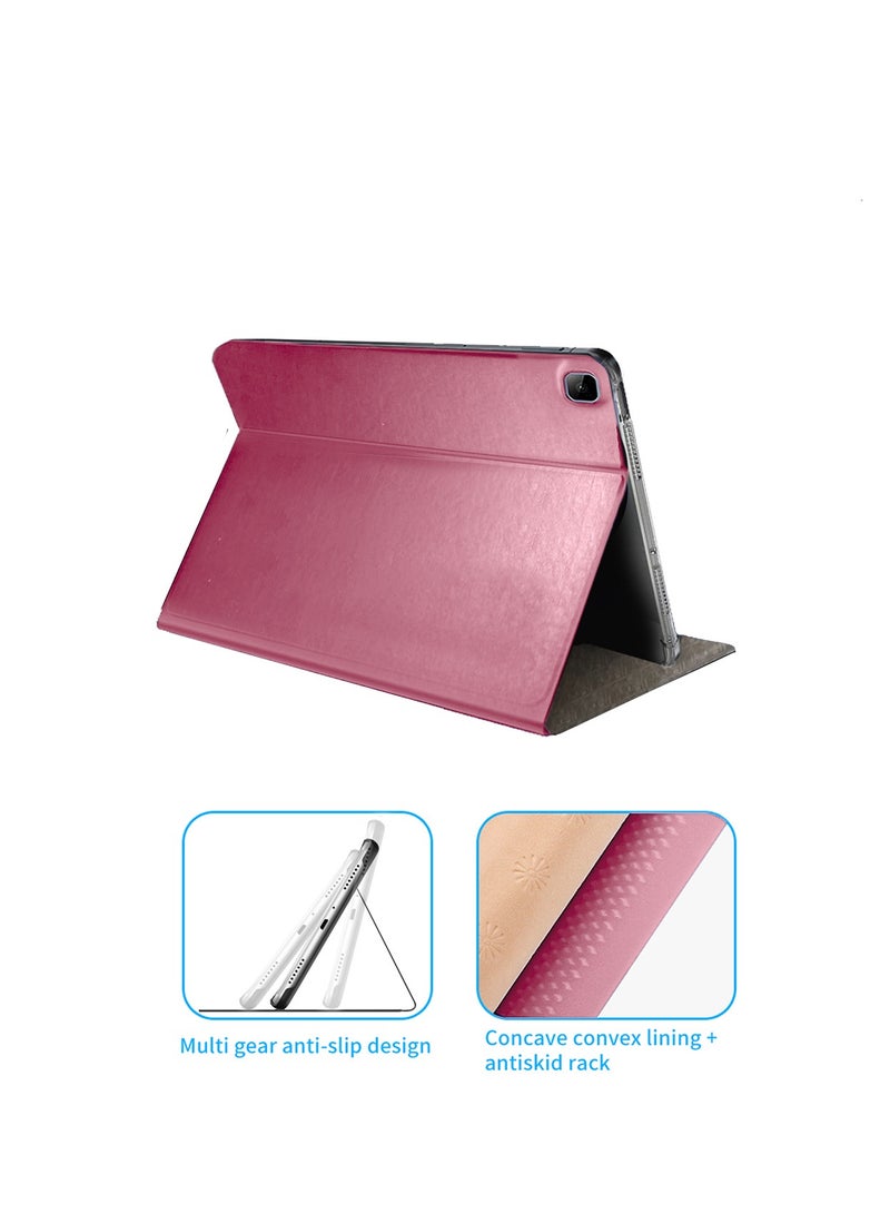BYTER PU Leather Classic Trifold Stand Flip Case Cover For Honor Pad X8/Honor Pad X8 Lite 2022 Light Pink - Image 3