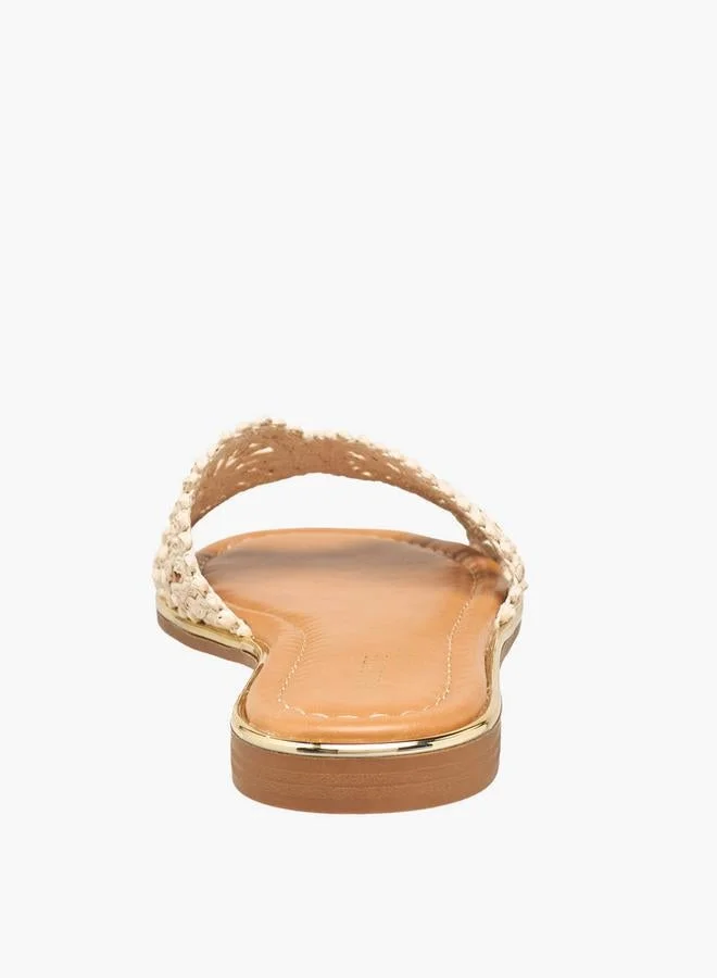 Celeste IVORY Women Woven Strap Sandals for Women | Best Price UAE