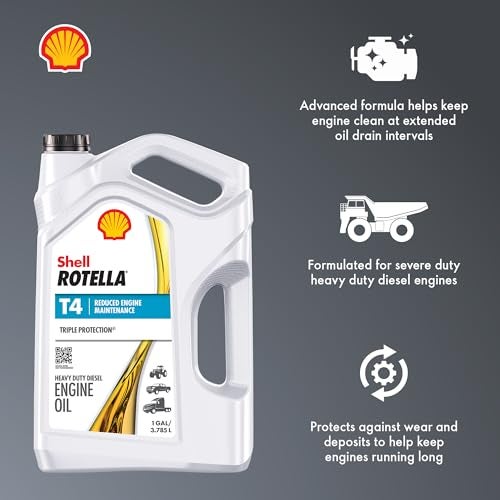 Shell Rotella T4 Triple Protection 10W-30 Motor Oil, 1 Gallon (3 Pack) - Image 3