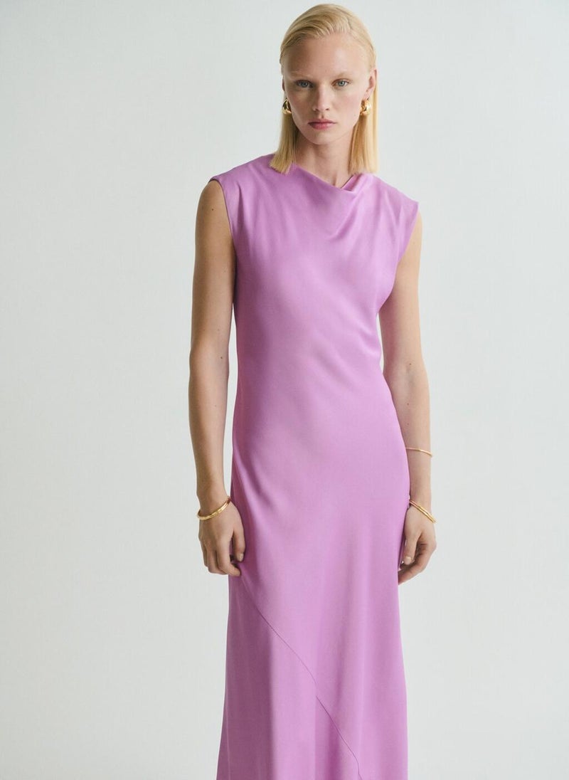 MANGO Sleeveless Column Dress  - Image 4