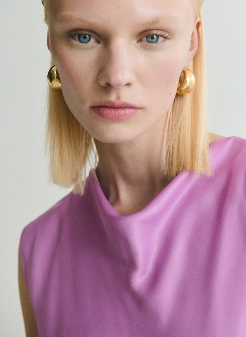 MANGO Sleeveless Column Dress  - Image 3