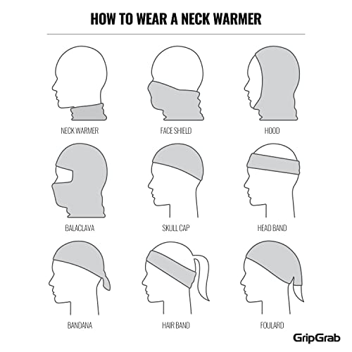 GripGrab Multifunctional Merino Wool Neck Warmer Thermal Cycling Winter Neck Gaiter Merino Neck Tube Scarf Lightweight - Image 3