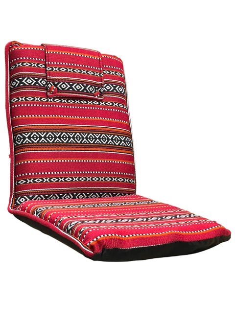 Arabic Majlis Camping Chair with Floor Adjustable Angles Padded | Lazy Chair | Foldable Sand sitting Chair Meditation,Reading ,TV Watching,Gaming  -Multicolour