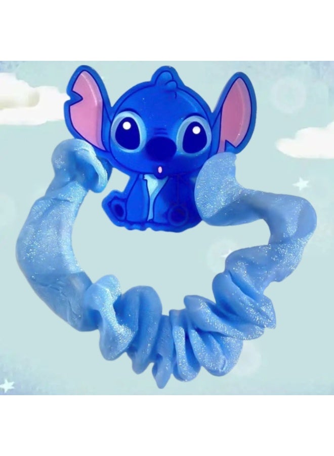 STITCH 5-pack-Stitch cartoon hair band children's accessories ponytail hair rope rubber band - Image 3