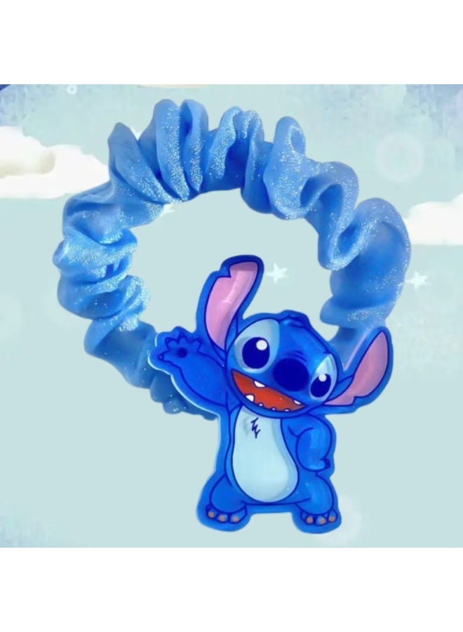 STITCH 5-pack-Stitch cartoon hair band children's accessories ponytail hair rope rubber band - Image 4