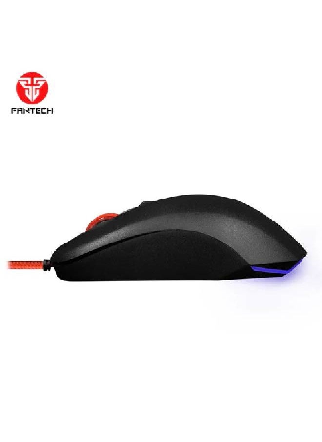FANTECH Mouse Rhasta G13 Optical Gaming Sensor Up to 40 IPS / 10G Acceleration On-the-fly Adjustable DPI 800-2,400 DPI 125Hz Polling Rate Huano 5 Million Clicks Lifetime RGB Illumination  - Image 3