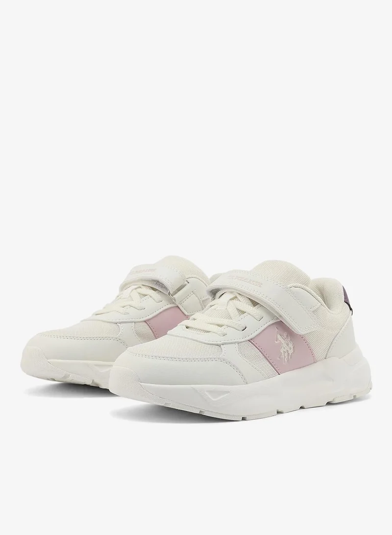 U.S. Polo Assn. 6P LORENA JR GLB 6FX GIRL OD_WHITE U.S. Polo Assn. Lorena Girl's Comfortable Stylish Casual Everyday Low Top Sneaker - White for Women | Best Price UAE