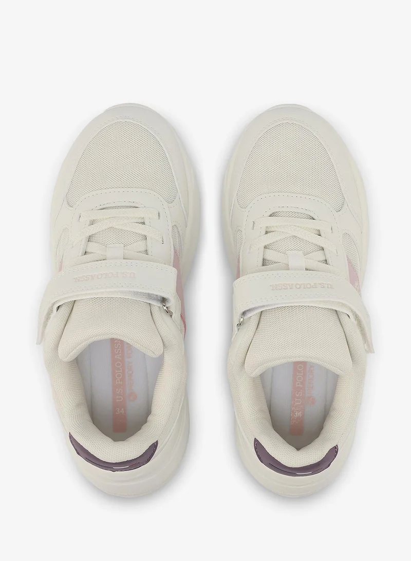 U.S. Polo Assn. 6P LORENA JR GLB 6FX GIRL OD_WHITE U.S. Polo Assn. Lorena Girl's Comfortable Stylish Casual Everyday Low Top Sneaker - White for Women | Best Price UAE