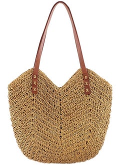 Straw Purse Beach Purse Wicker Bag for Women