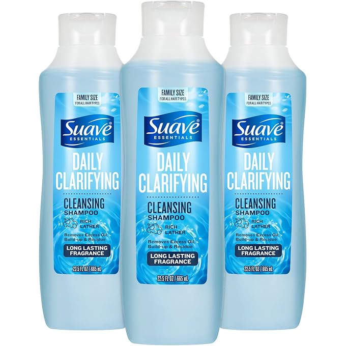 Suave Naturals Daily Clarifying Shampoo 12 oz (Pack of 3) - Image 1