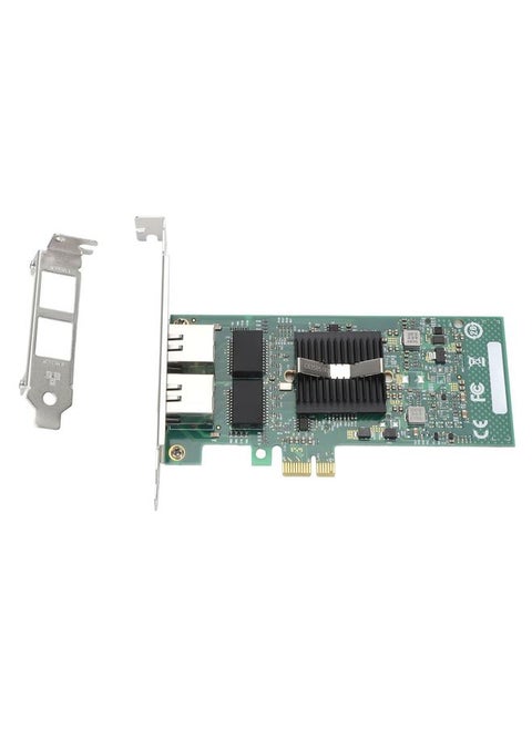 Dual Port PCIE X1 Gigabit Network Card 10/100/1000Mbps PCI Express Server Network Adapter with 4 LED Indicators