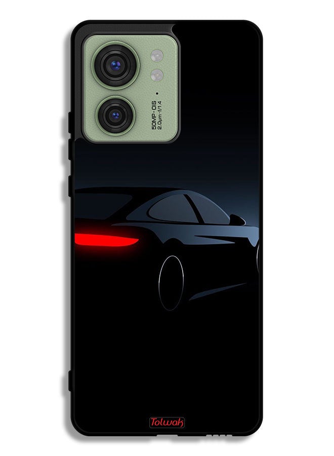 Tolwak Motorola Edge 40 Protective Case Cover Dark Car - Image 1