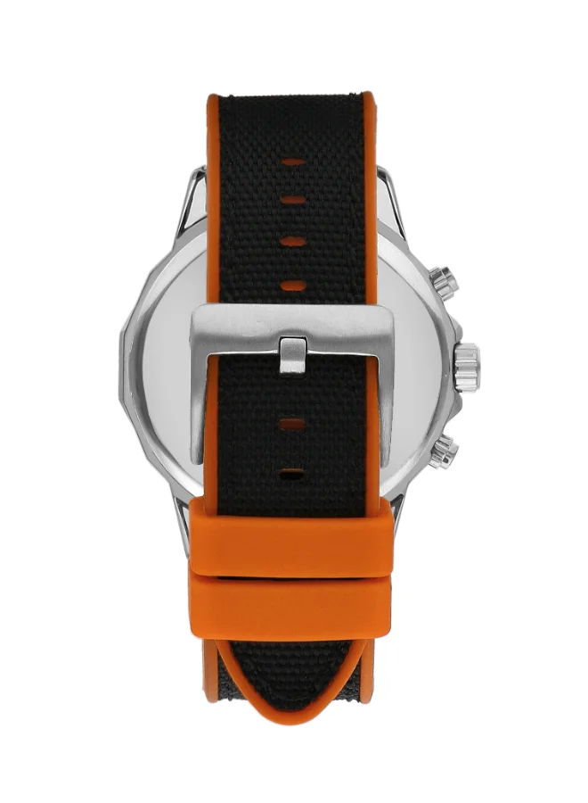 Slazenger SLAZENGER Men's Watch, Multi Function Display and Fabric Strap - SL.9.2217.2.01, Black