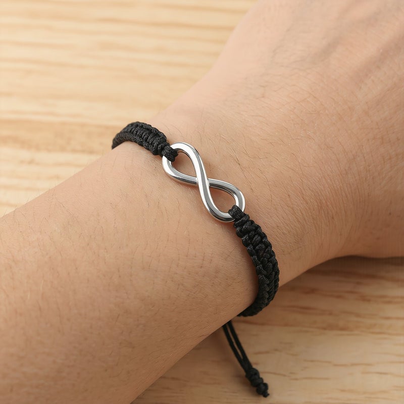 Infinity Braided Bracelet Unisex For Dating Party Travel Wedding Casual Everyday Wear Accessory - Image 4