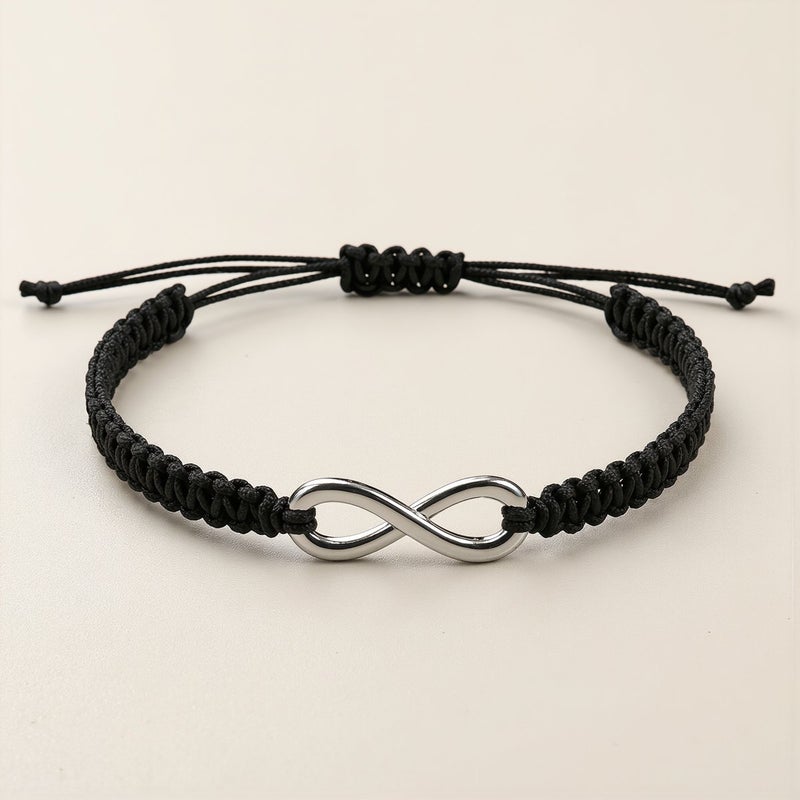 Infinity Braided Bracelet Unisex For Dating Party Travel Wedding Casual Everyday Wear Accessory - Image 1