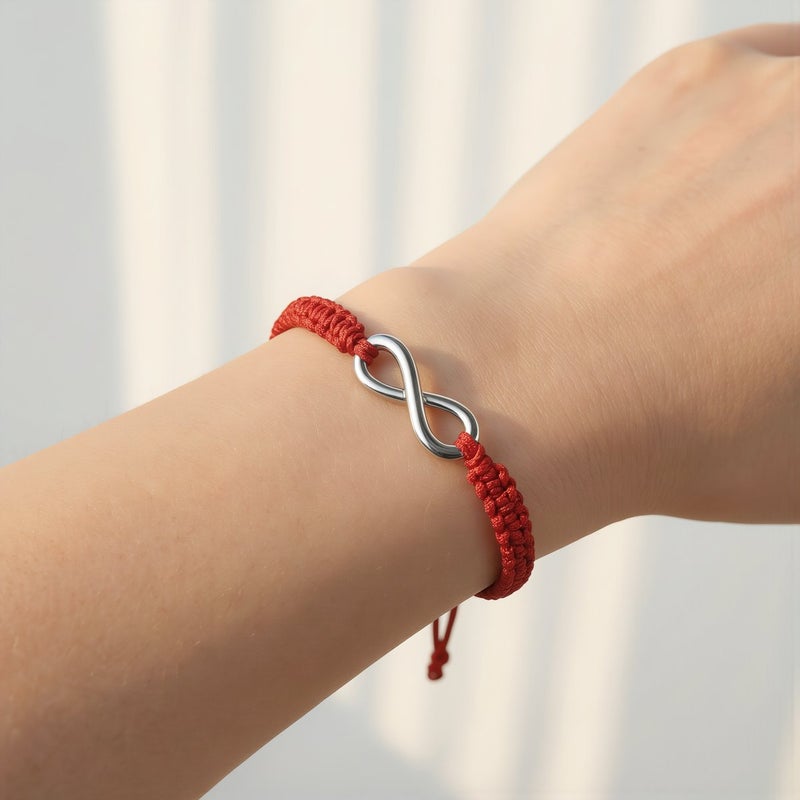 Infinity Braided Bracelet Unisex For Dating Party Travel Wedding Casual Everyday Wear Accessory - Image 3