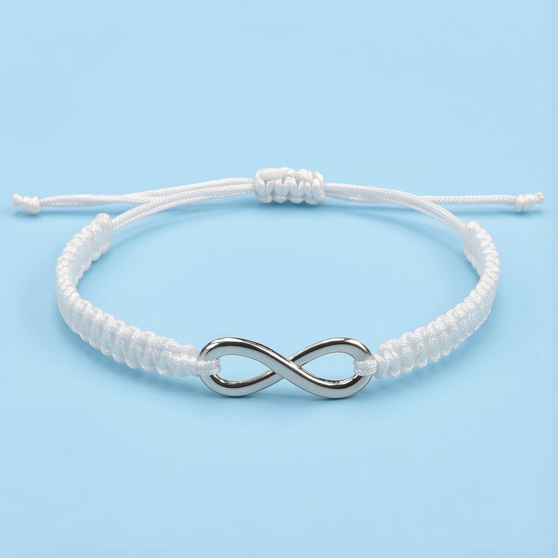 Infinity Braided Bracelet Unisex For Dating Party Travel Wedding Casual Everyday Wear Accessory - Image 2