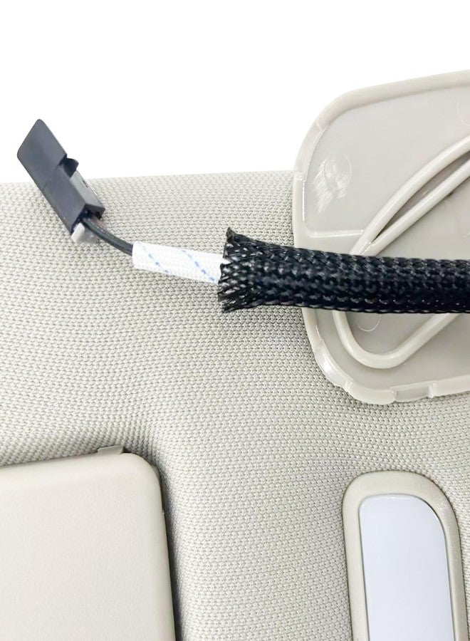 DYRDINSHOW Left Driver & Right Passenger Sun Visor fit for 2007-2014 Chevy Suburban 1500 2500 Avalanche Tahoe GMC Sierra Yukon XL Cadillac Escalade Replaces# 22850306 22850310 - Image 5