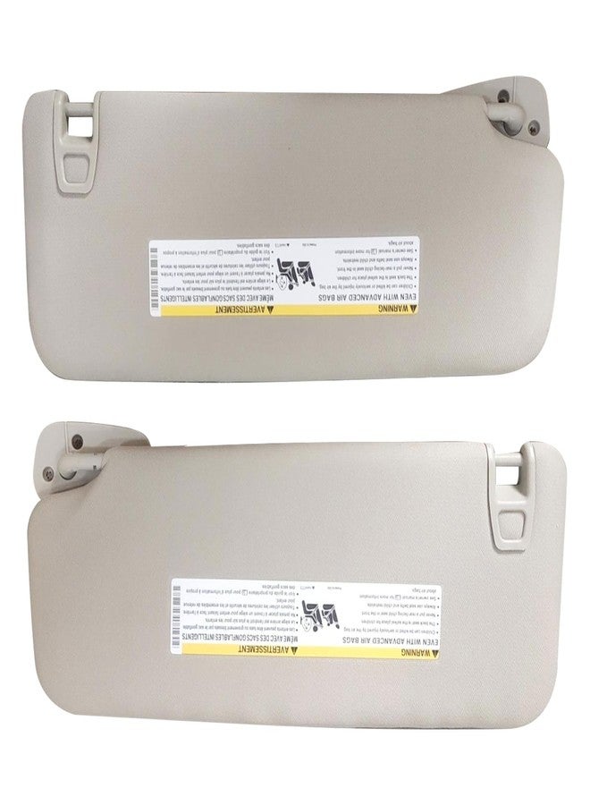 DYRDINSHOW Left Driver & Right Passenger Sun Visor fit for 2007-2014 Chevy Suburban 1500 2500 Avalanche Tahoe GMC Sierra Yukon XL Cadillac Escalade Replaces# 22850306 22850310 - Image 2
