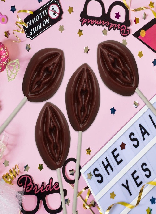 Cybrtrayd 45StK25R-XX525 Lady Lolly Adult Chocolate Candy Mold with Lollipop Supply Bundle, Includes 25 Lollipop Sticks, 25 Cello Bags and 25 Red Twist Ties, Black - Image 5