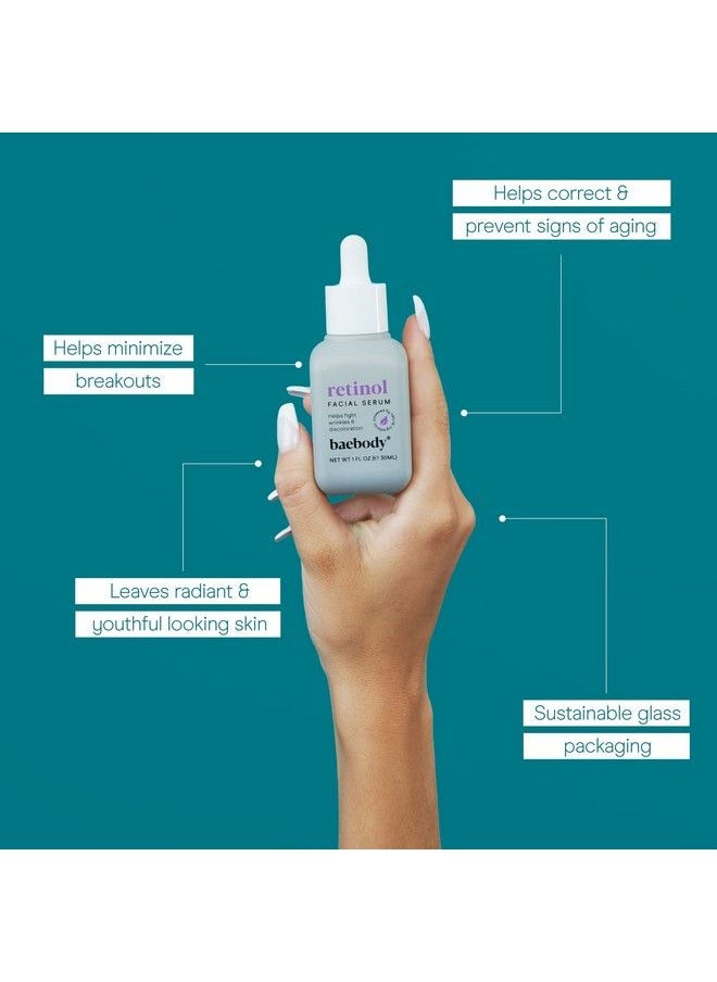 Baebody - Retinol Topical Facial Serum With Vitamin E Hyaluronic Acid & Jojoba Oil 1 Ounce - Image 1