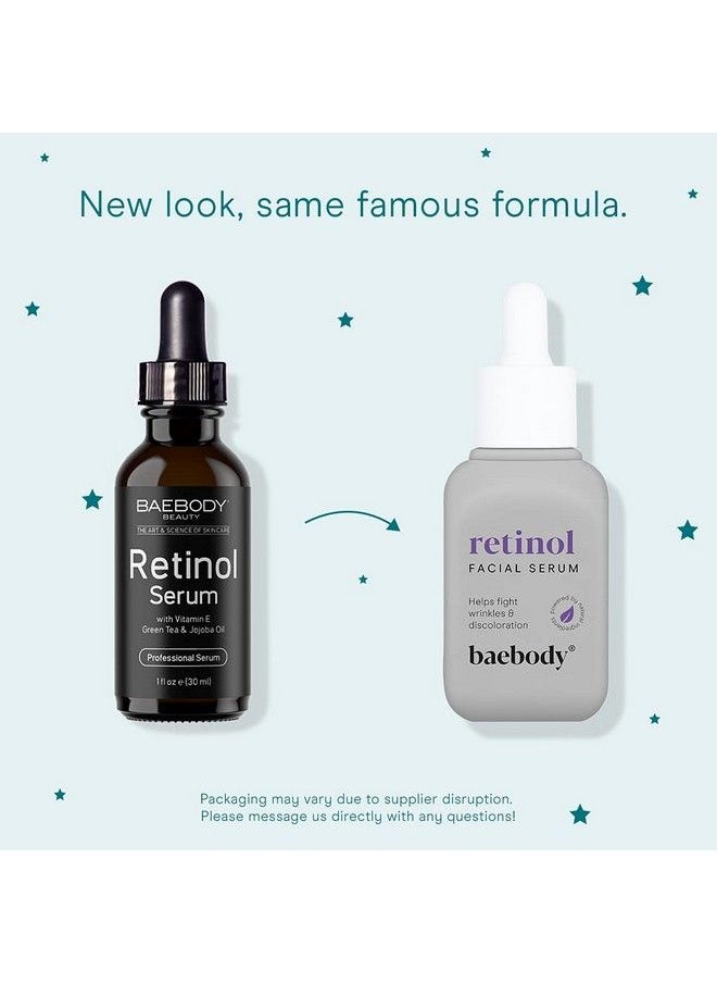 Baebody - Retinol Topical Facial Serum With Vitamin E Hyaluronic Acid & Jojoba Oil 1 Ounce - Image 1