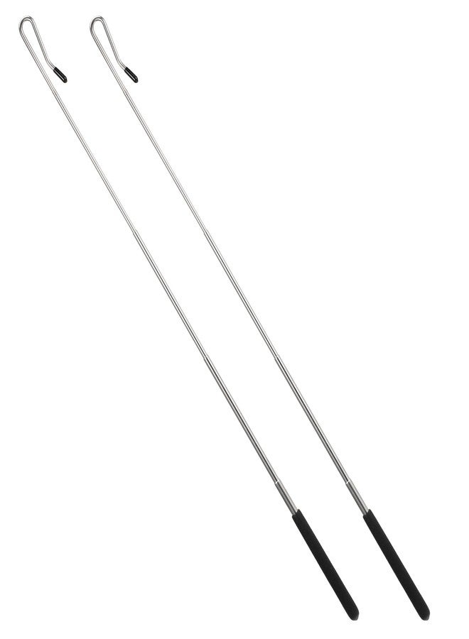 Aeaocvo 2 Pack Puppet Handles Arm Control Rod, 8-21 inch Extendable Metal Puppet Stick Accessory, Easy to Use Puppet Arm Rods Tools for Small and Large Puppets - Image 1