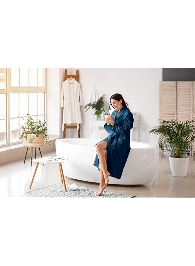 DIVINE OVERSEAS DIVINE OVERSEAS - Luxury Bathrobes ◈ Pack of 1 ◈ Unisex Size for Men & Women ◈ Perfect for Gifting purpose ◈ Specially for Hotel, Spa, Honeymoon & Salons - S/M Size, Teal blue - Image 5