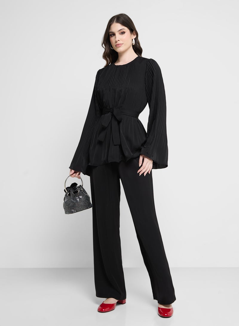 Khizana Pleated Top & Pant Set - Image 5