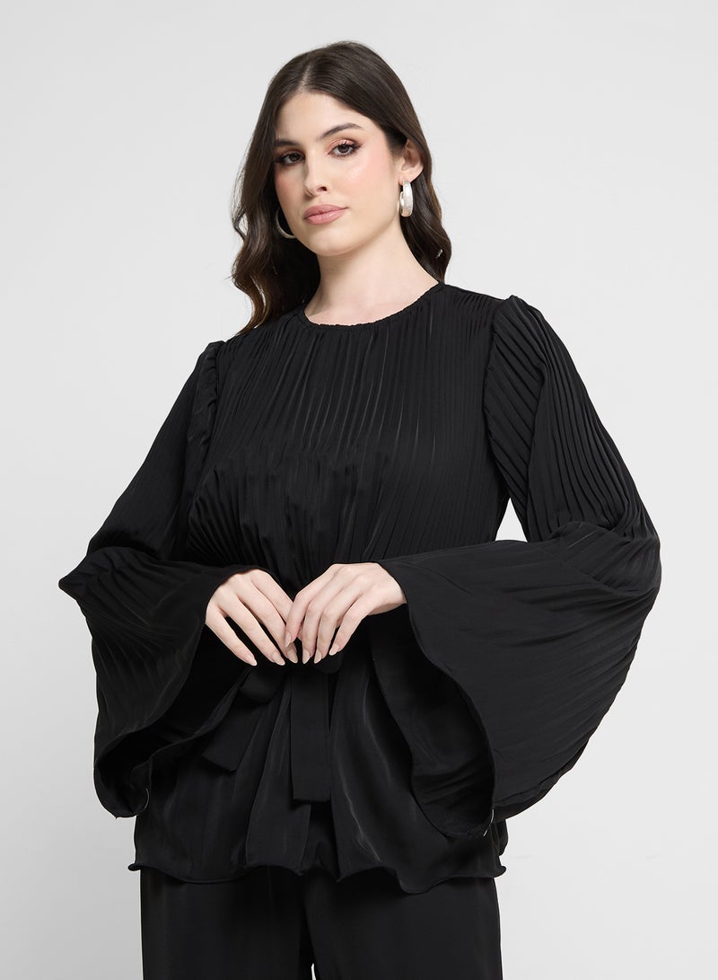 Khizana Pleated Top & Pant Set - Image 3