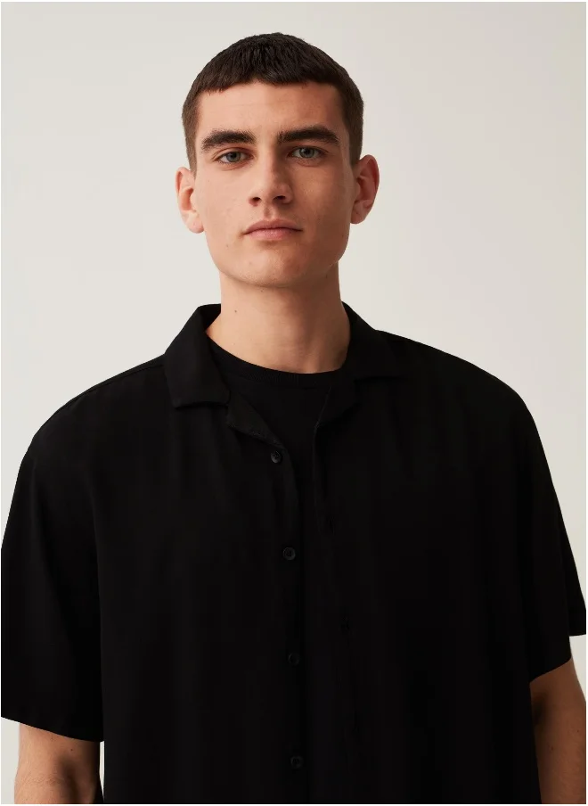 Ovs Ovs Grand&Hills Oversize Shirt In Sustainable Viscose.