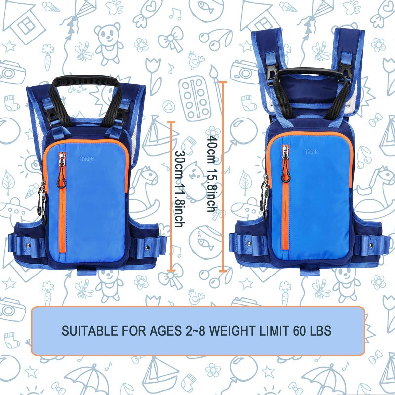 QOGIR Ski and Snowboard Harness for Kids: Learn to Ski and Teach Your Child The Speed Control of Skiing (Blue, One Size) - Image 4